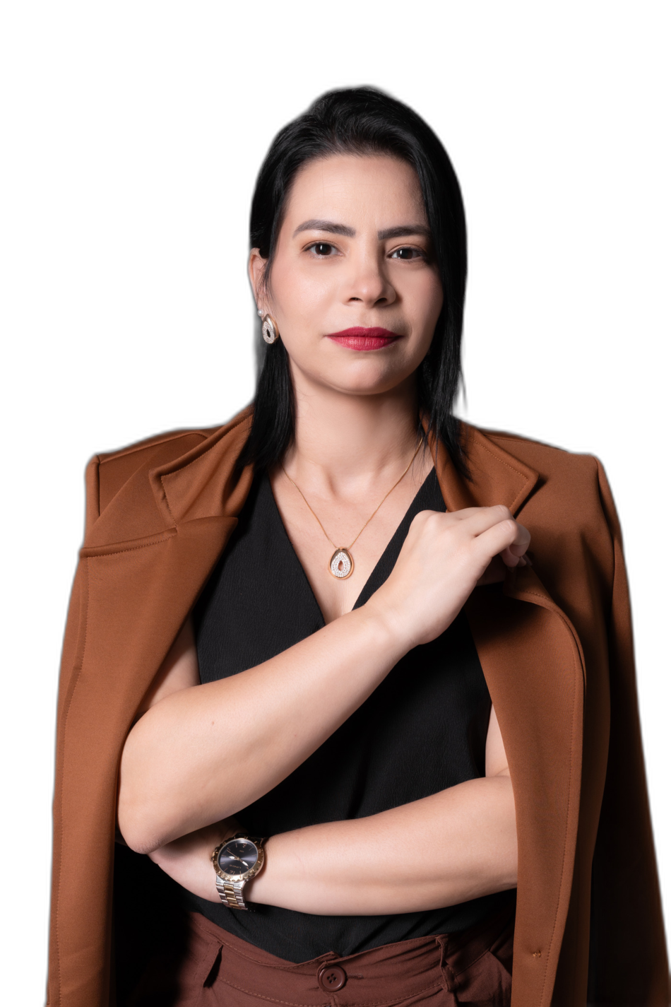 Marcélia Cavalcante em postura confiante